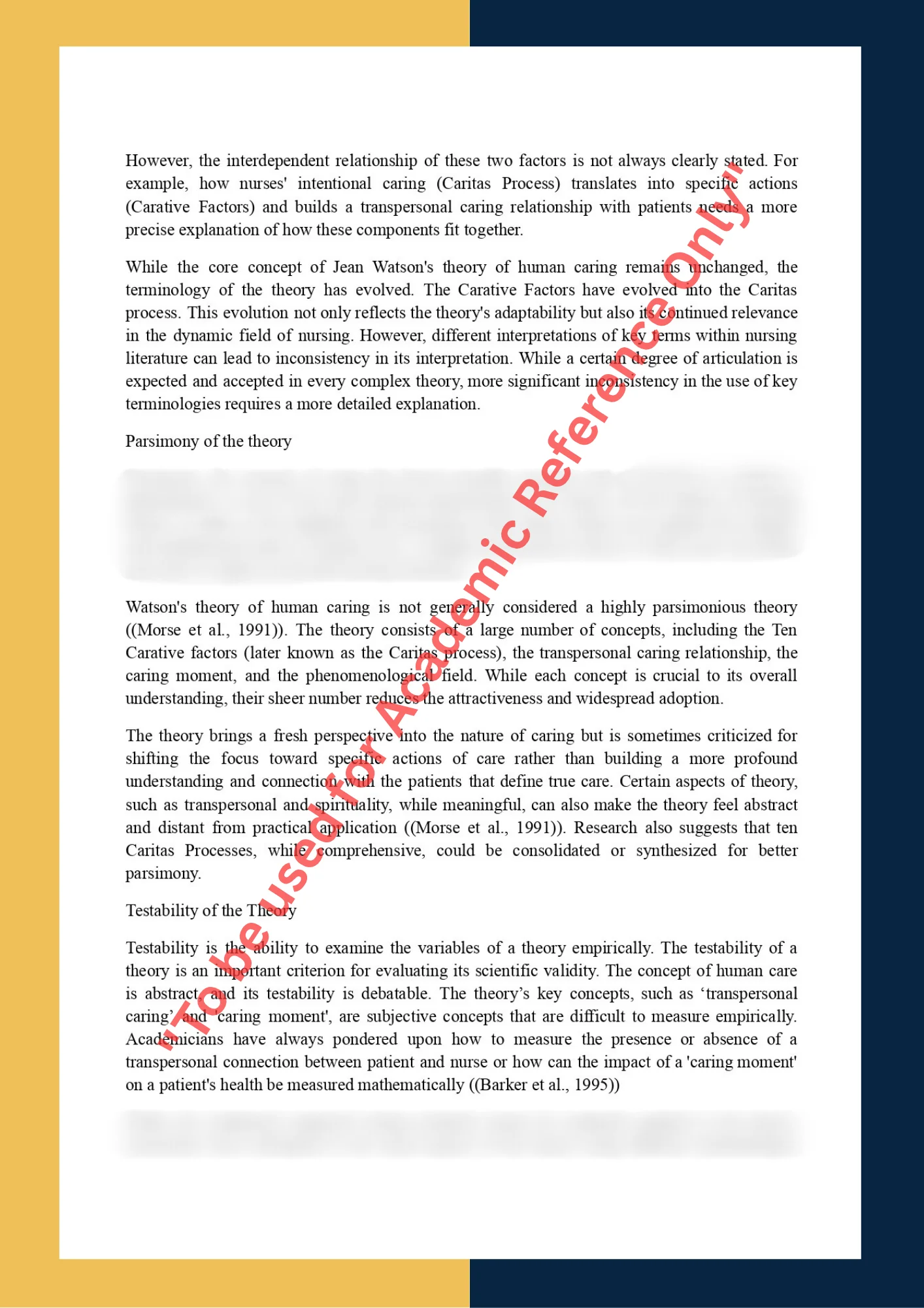 Assignment sample solution of Theoretical Critique assignment 2